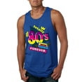 thumbnail image 1 of Totally 80's Forever Vintage Mens Graphic Tank Top, Royal, Large, 1 of 5