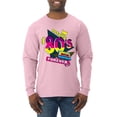 thumbnail image 1 of Totally 80's Forever Vintage Mens Long Sleeve Shirt, Light Pink, Large, 1 of 5