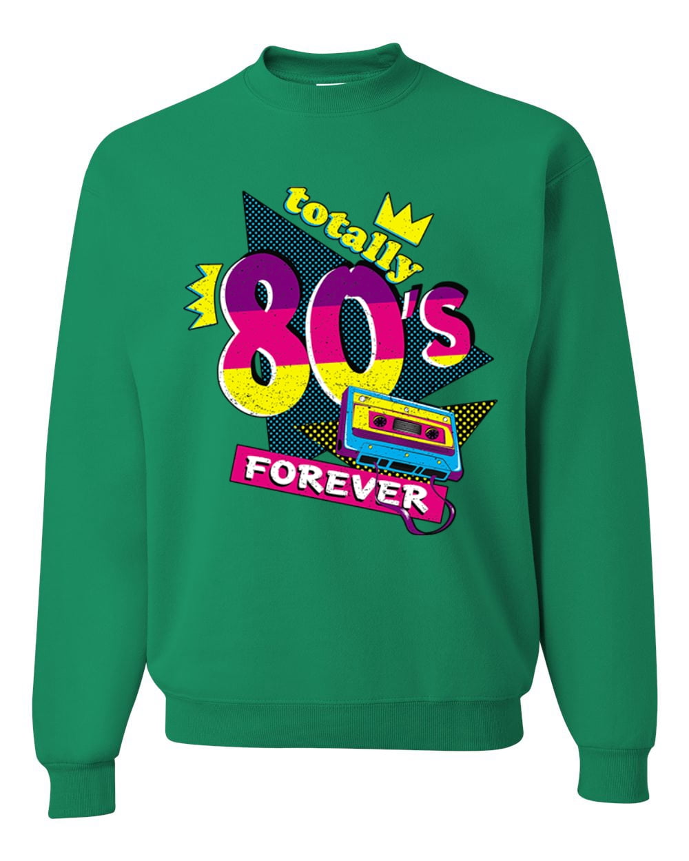 Totally 80 s Forever Vintage Unisex Crewneck Graphic Sweatshirt