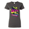thumbnail image 1 of Totally 80's Forever Vintage Womens Graphic T-Shirt, Charcoal, XX-Large, 1 of 5