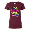 thumbnail image 1 of Totally 80's Forever Vintage Womens Graphic T-Shirt, Maroon, 3X-Large, 1 of 5