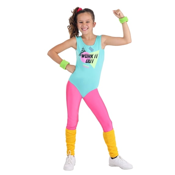 Totally 80s Girl's Workout Costume