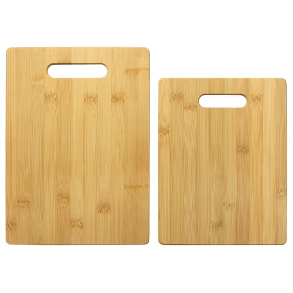 Totally Bamboo 2-Piece Cutting Board Set; 2 Assorted Sizes of Bamboo Wood Cutting Boards for Kitchen
