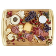 Totally Bamboo 30" x 20" Bamboo Wood Extra Large Cutting Board, Stove Top Cover or Over the Sink Chopping Block, Noodle Board and Giant Charcuterie Serving Tray