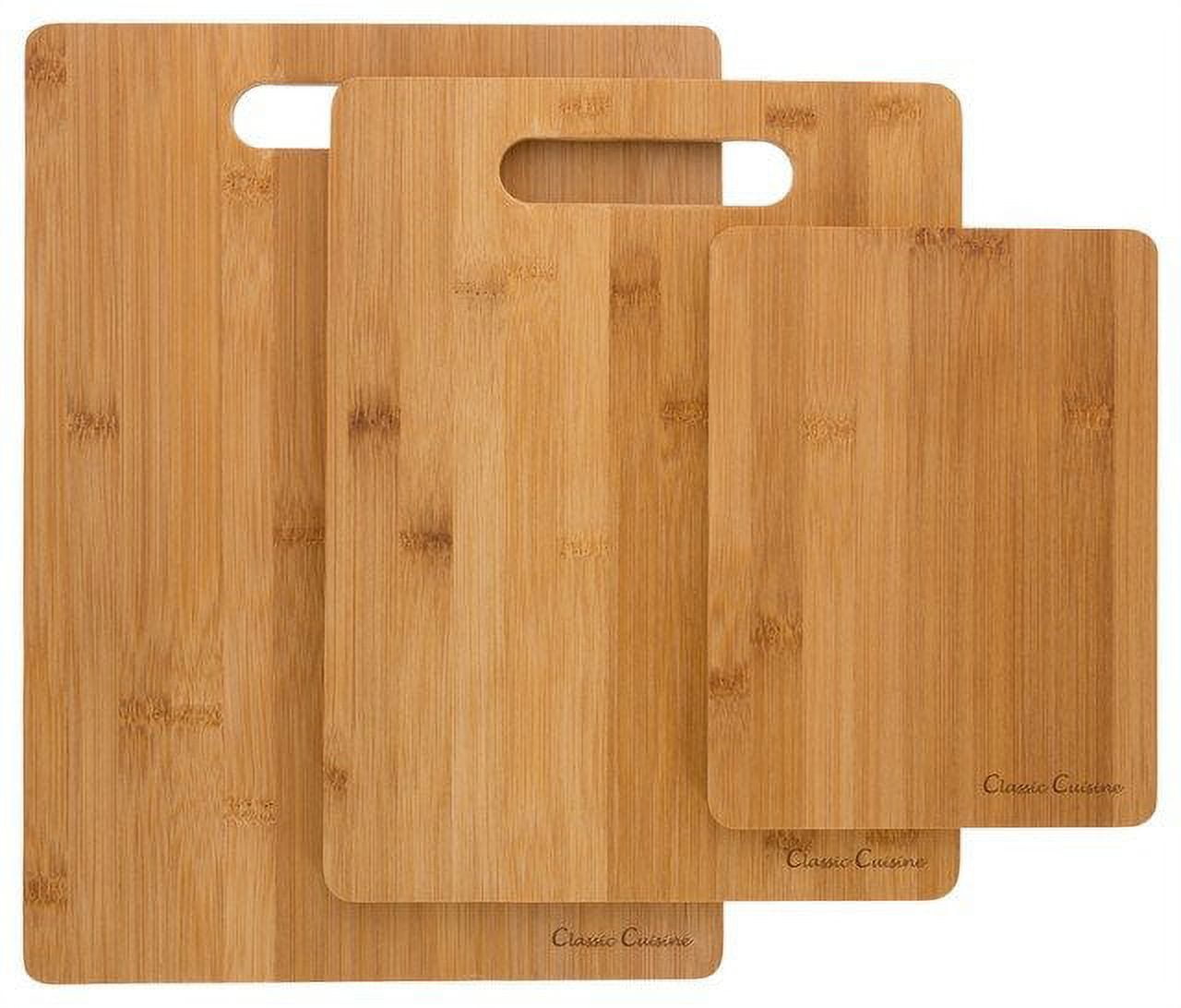  Totally Bamboo 3-Piece Bamboo Cutting Board Set; 3 Assorted  Sizes of Bamboo Wood Cutting Boards for Kitchen : Cooking Utensils : Home &  Kitchen