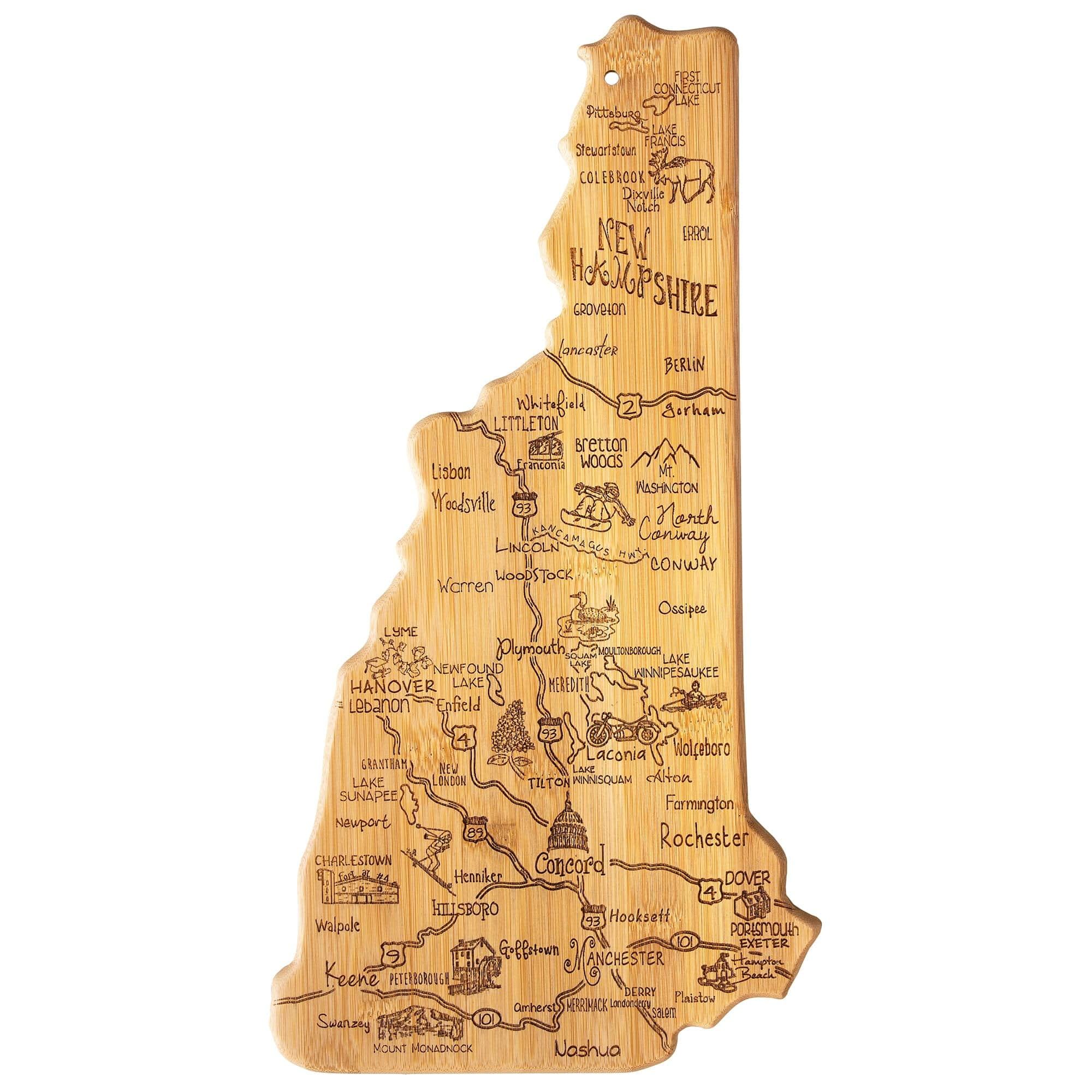 Totally Bamboo Virginia State Serving & Cutting Board - Thumbnail 4