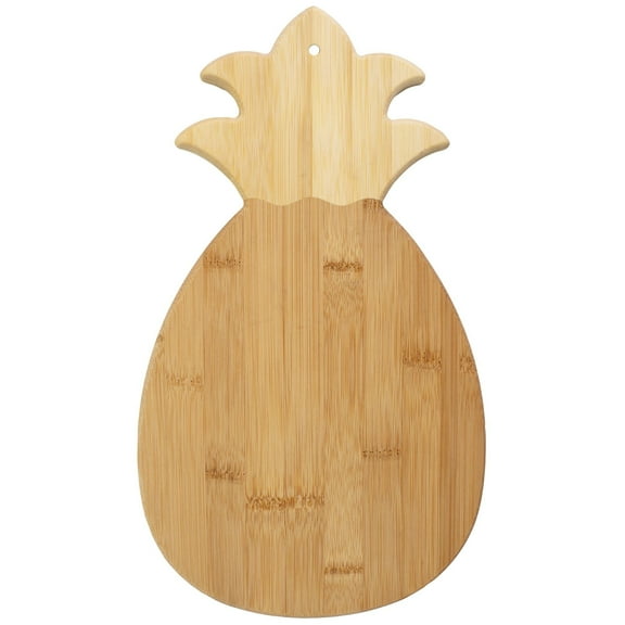 Totally Bamboo Pineapple Shaped Bamboo Serving and Cutting Board, 14-3/8" x 7-1/2"