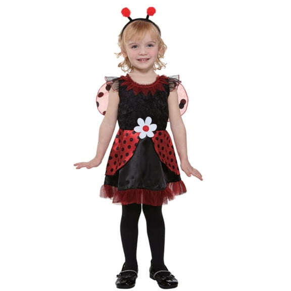 Totally Ghoul Toddler Girls Lil Ladybug Fairy Costume with Dress Headpiece 4-6