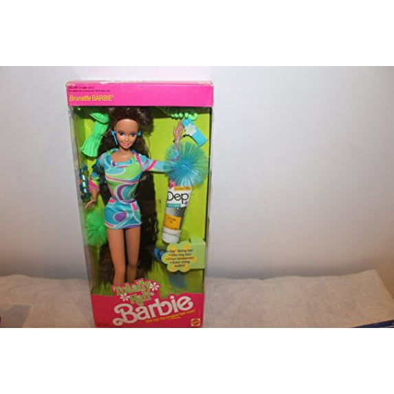 Totally Hair Barbie Doll Brunette 1991 Mattel 1117
