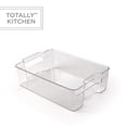 thumbnail image 1 of Totally Kitchen Clear Plastic Stackable Storage Bins with Handles | Large 1.6 Gallon, 1 of 7
