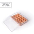 thumbnail image 1 of Totally Kitchen Plastic Egg Storage Container, 24 Egg Tray, Clear, 1 of 6