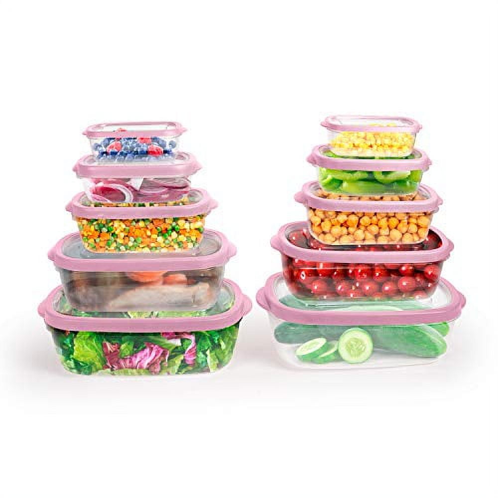 Food Storage Containers LOCK BOX w/Vented Lid. 8 Piece Set. BPA Free. Brand  New