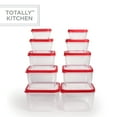 thumbnail image 1 of Totally Kitchen Square Food Containers | Microwave Safe & BPA Free | Thick, Durable & Leak Resistant | Red, Set of 10 (20 Pieces Total), 1 of 9