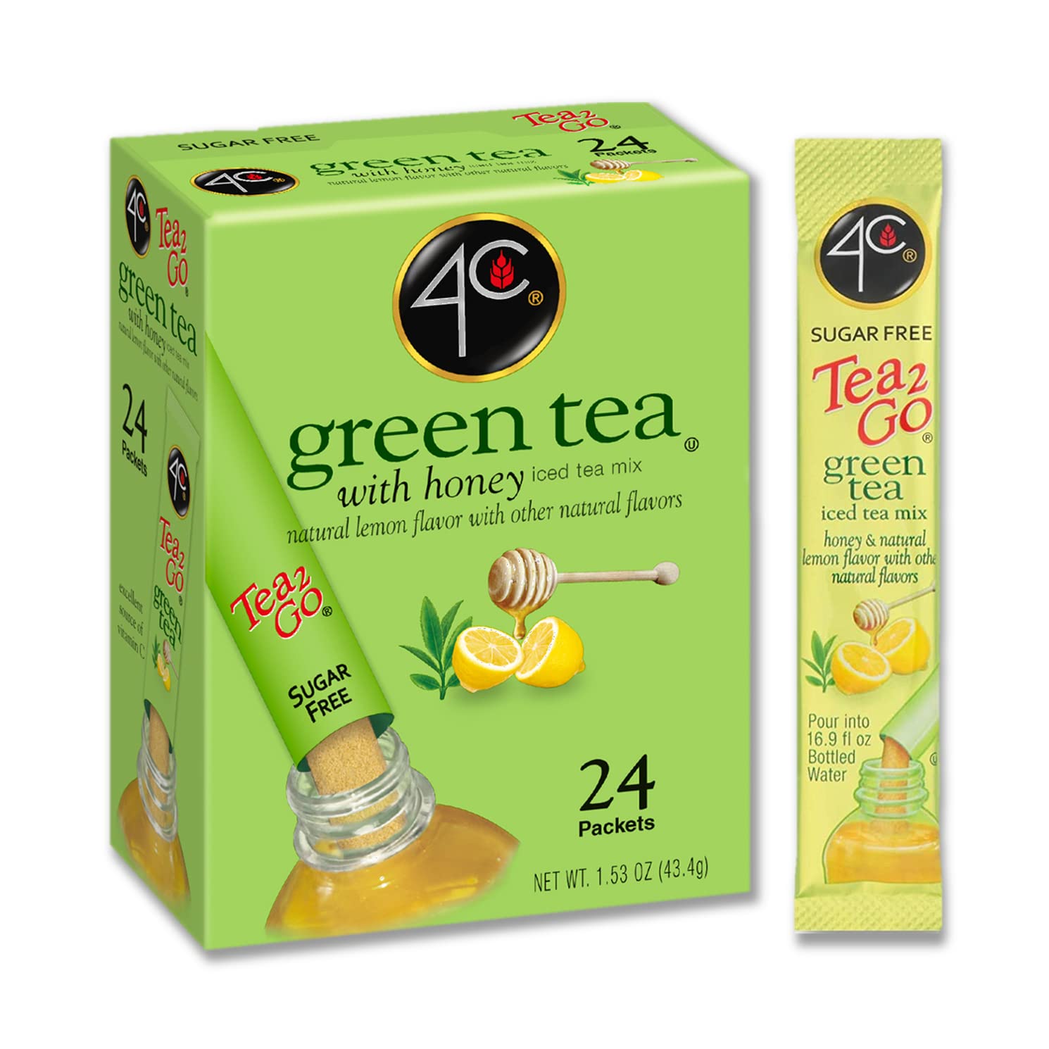 Totally Light Tea 2 Go Green Tea, Ice Tea Mix, Sugar Free, 20-Count ...