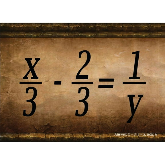 Totally Medieval Fractons Math Dice - For All Ages - Reinforce your Math Skills While Playing Any Game