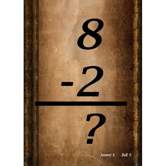 Totally Medieval Subtraction Math Dice - For All Ages - Reinforce your Math Skills While Playing Any Game