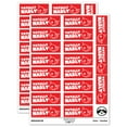 thumbnail image 1 of Totally Narly Narwhal Gnarly Good Awesome Teacher Student School Sticker Set - Red - Gloss Finish - 2.00" Large, 1 of 7