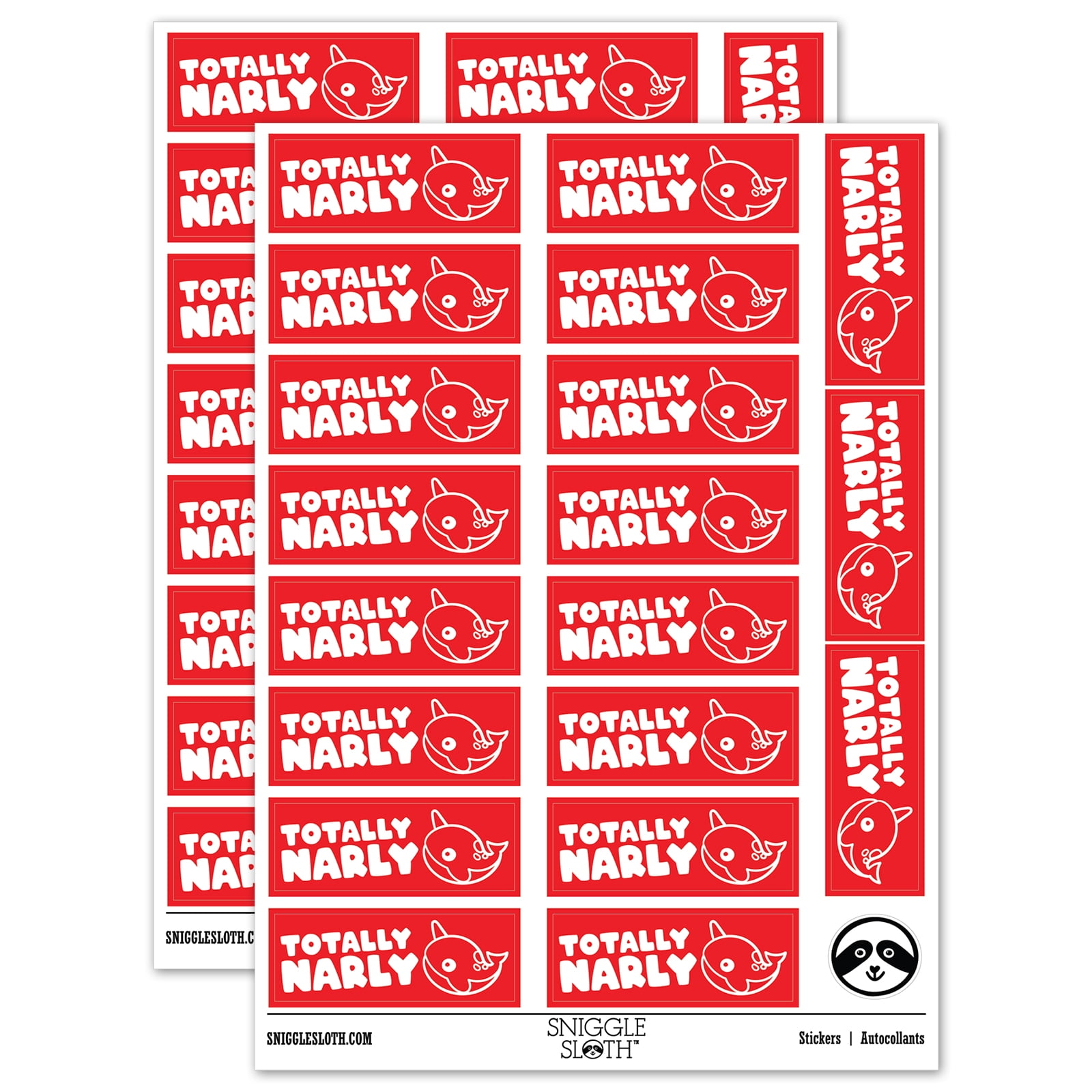 Knarly Sticker Totally Narly Narwhal Gnarly Good Awesome Teacher Student School ...