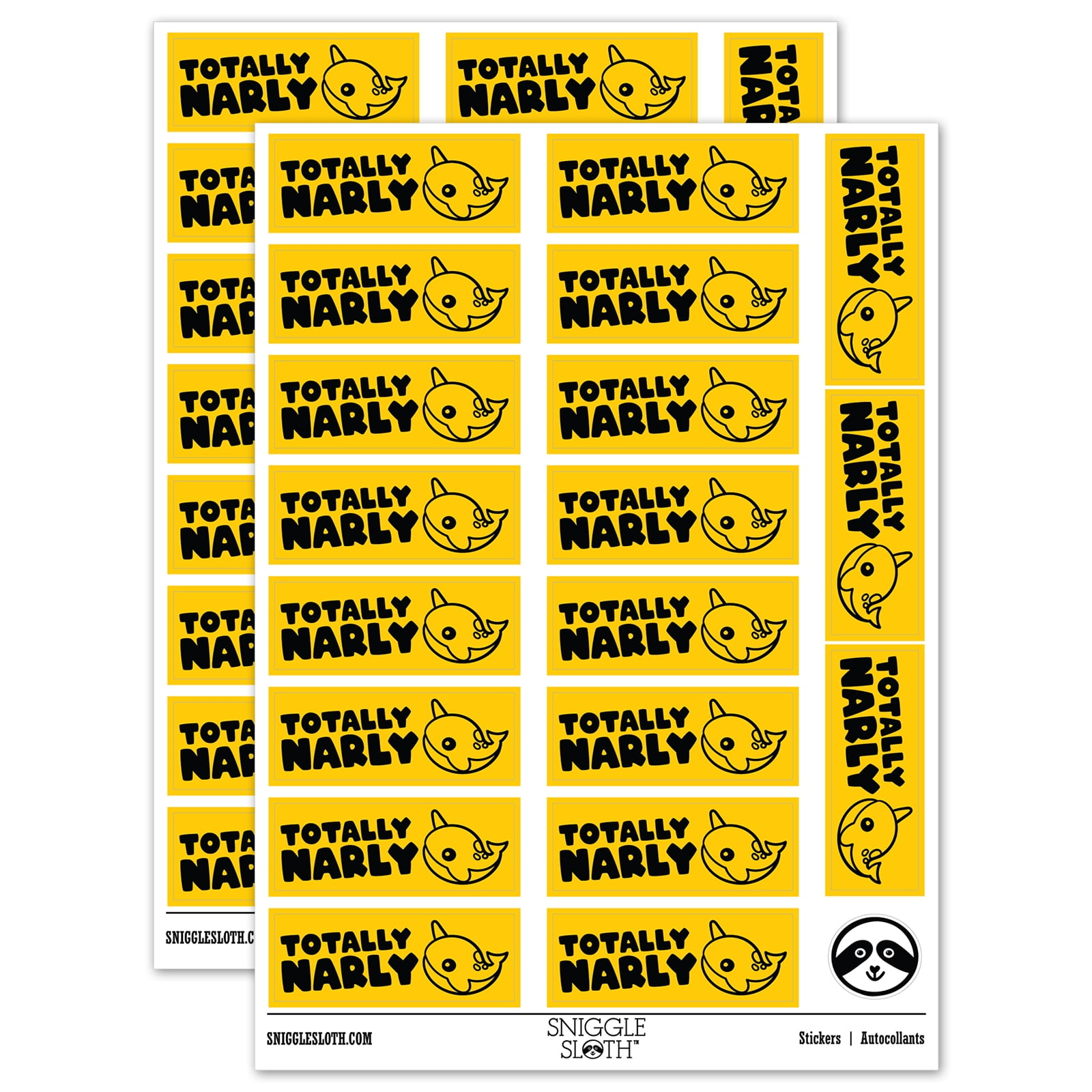 Knarly Sticker Totally Narly Narwhal Gnarly Good Awesome Teacher Student School ...
