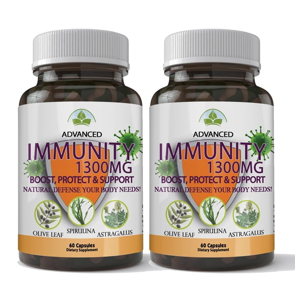 Totally Products Immunity Defense 1300mg Advanced Immune Support 120 Capsules