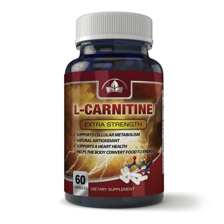 Totally Products L-Carnitine Pure Essential Amino Acids 1000mg (60 Capsules) 1 bottle