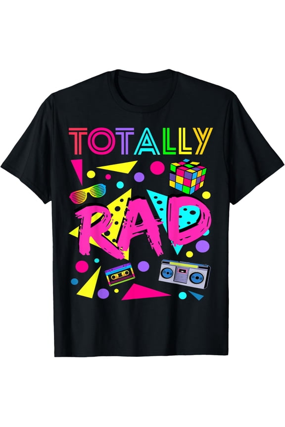 Totally Rad 1980s Vintage Eighties Costume Party Mens T-Shirt