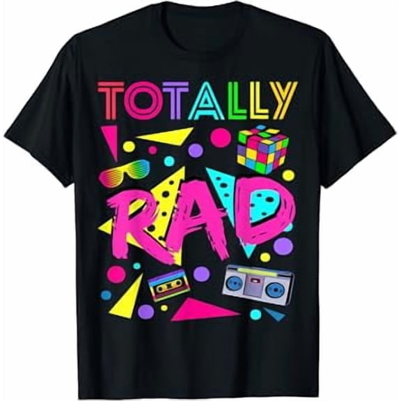 Totally Rad 1980s Vintage Eighties Costume Party t-shirt T-Shirt