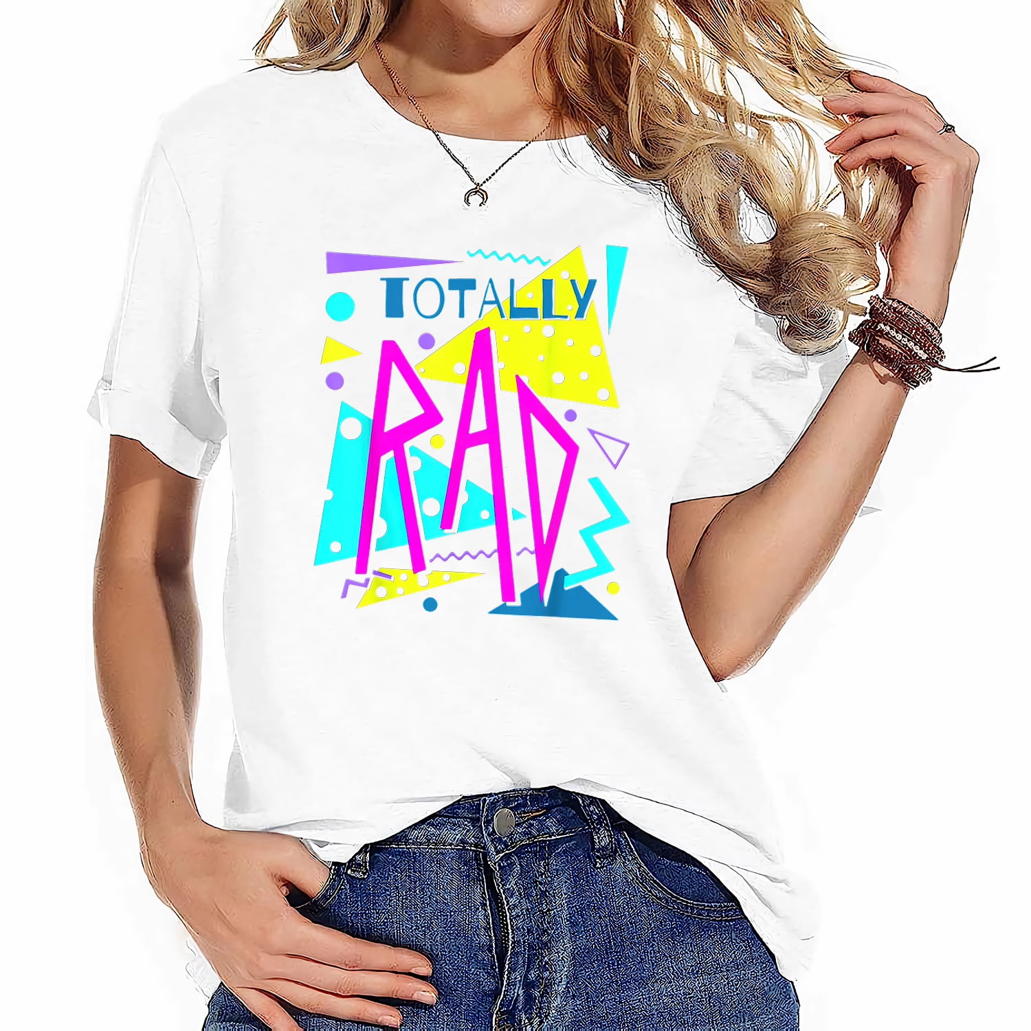 Totally Rad 80'S Retro Party Eighties Costume Party T-Shirt 