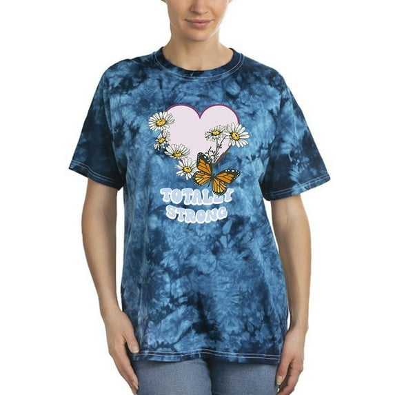 Totally Strong Groovy Heart Tie Dye Crystal Women -Image by Shutterstock, Female Medium