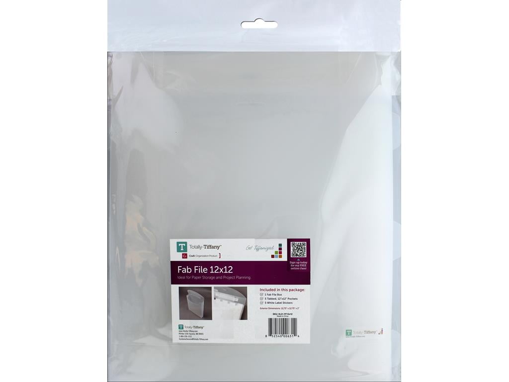 Fab File Storage Totally Tiffany Fab File Box Extra Large 12x12 - Walmart.com