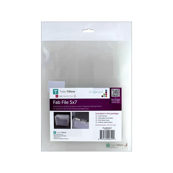 Totally Tiffany Fab File Box Medium 5x7
