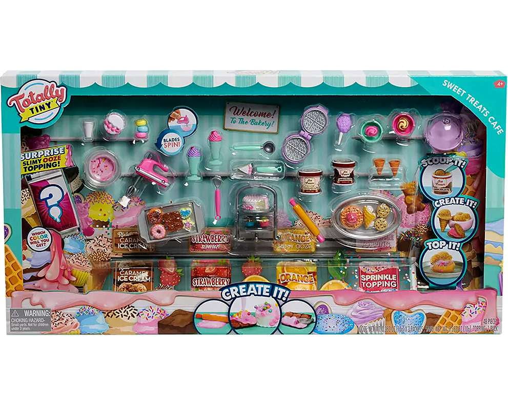Totally Tiny Sweet Treats Cafe Mini Food Play Set for Little Bakers