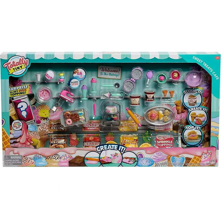 Just Play Plastic Totally Tiny Fun Sweet Treats Cafe Mini Food Play Set 33 Pieces