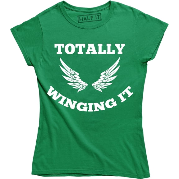 Totally Winging It With Wings Motivational Quote Teacher Gift Inspirational T-Shirt