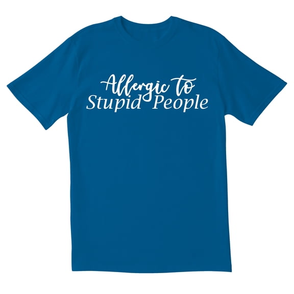 TotallyTorn Allergic To Stupid People Novelty Sarcastic Funny Mens Graphic T Shirts