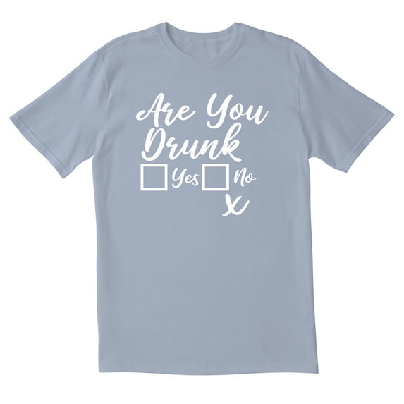 TotallyTorn Are You Drunk Yes No Novelty Sarcastic Funny Men's T Shirts