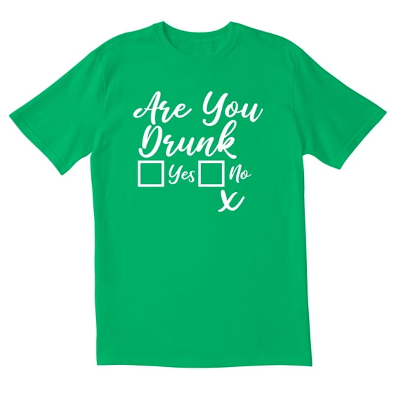 TotallyTorn Are You Drunk Yes No Novelty Sarcastic Funny Men's T Shirts