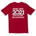 thumbnail image 1 of TotallyTorn BEFORE I ENTER 2021 Novelty Sarcastic Funny Mens Graphic T Shirts, 1 of 5