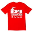 thumbnail image 1 of TotallyTorn Bomb Technician If You See Me Running Try And Keep Up Novelty Sarcastic Funny Mens Graphic T Shirts, 1 of 5