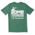 thumbnail image 1 of TotallyTorn Bomb Technician If You See Me Running Try And Keep Up Novelty Sarcastic Funny Mens Graphic T Shirts, 1 of 5