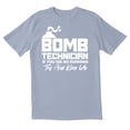 thumbnail image 1 of TotallyTorn Bomb Technician If You See Me Running Try And Keep Up Novelty Sarcastic Funny Mens Graphic T Shirts, 1 of 5