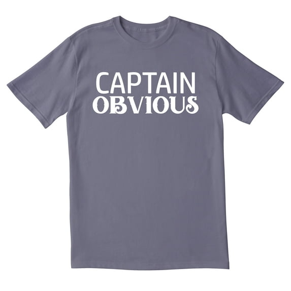 TotallyTorn Captain Obvious Novelty Sarcastic Funny Men's T Shirts Funny Saying Lover Gift Adult Humor Sarcastic Mens Graphic T Shirts