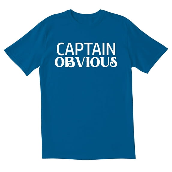 TotallyTorn Captain Obvious Novelty Sarcastic Funny Men's T Shirts Funny Saying Lover Gift Adult Humor Sarcastic Mens Graphic T Shirts