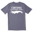 thumbnail image 1 of TotallyTorn Crying Alligator Tears Novelty Sarcastic Funny Men's T Shirts, 1 of 2