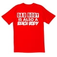 thumbnail image 1 of TotallyTorn Dad Body Is Also A Beach Body Novelty Sarcastic Funny Men's T Shirts, 1 of 2