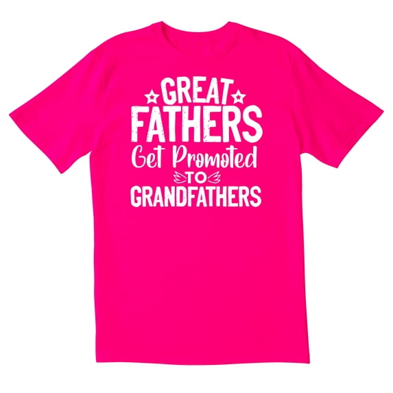 TotallyTorn Great Fathers Get Promoted To Grandfathers Novelty Sarcastic Funny Men's T Shirts
