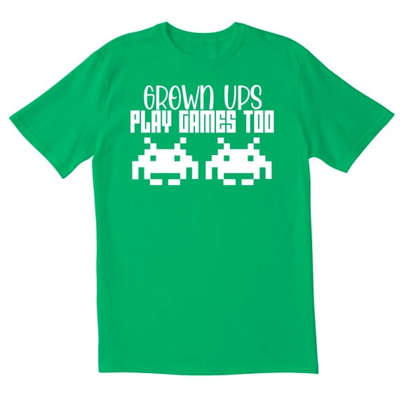 TotallyTorn Grown Ups And Play Games Too Novelty Sarcastic Funny Men's T Shirts