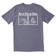 thumbnail image 1 of TotallyTorn How To Pick Up Chiks Novelty Sarcastic Funny Casual Mens Graphic T Shirts, 1 of 2