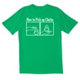 thumbnail image 1 of TotallyTorn How To Pick Up Chiks Novelty Sarcastic Funny Casual Mens Graphic T Shirts, 1 of 2