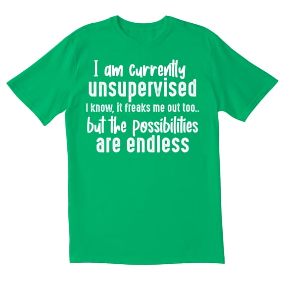 TotallyTorn I Am Currently Unsupervised Novelty Sarcastic Funny Men's T Shirts